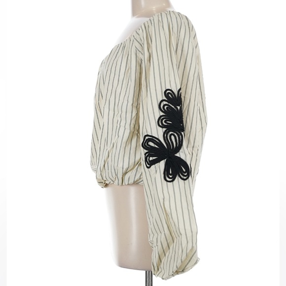 Anthropologie Off-the-Shoulder Bubble-Hem Top NEW Women’s Medium - Picture 5 of 5